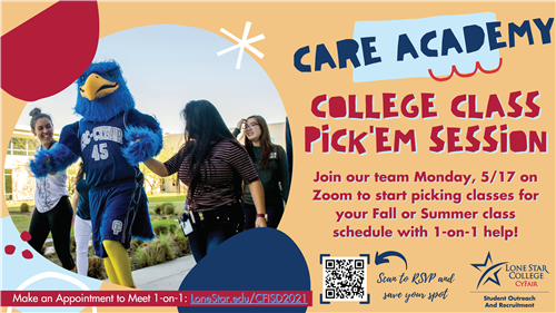 CARE Academy College Class Pick'Em Session is 5/17